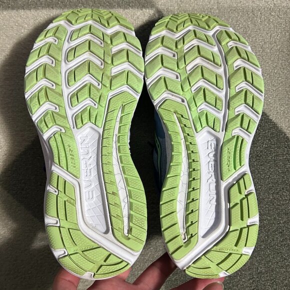 Saucony Guide ISO Purple/Neon Green Running Sneakers Women's Size 8.5 WIDE - Picture 14 of 15